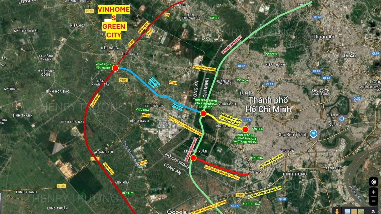 Bản đồ Vinhomes Green City - TP.HCM